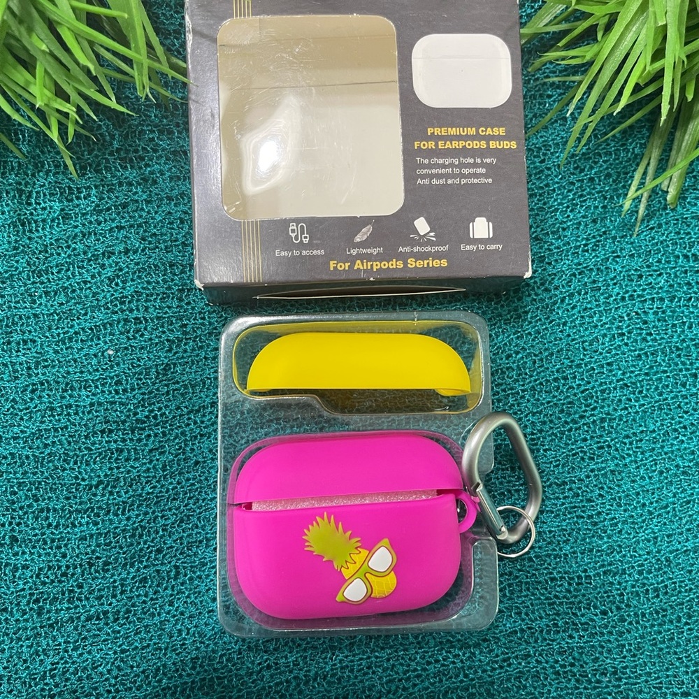 Pineapple Airpods Silicone Charging Case